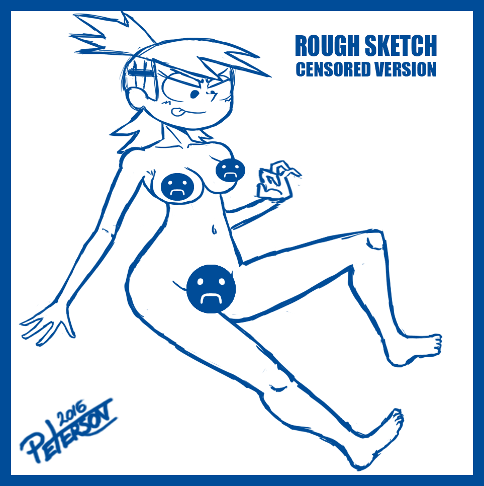 FRANKIE FOSTER - ROUGH SKETCH Censored version by Peterson -- Fur Affinity  [dot] net