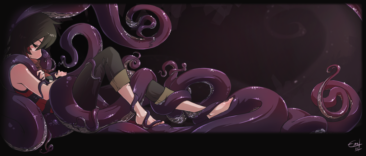 7296. Female. tentacles. 
