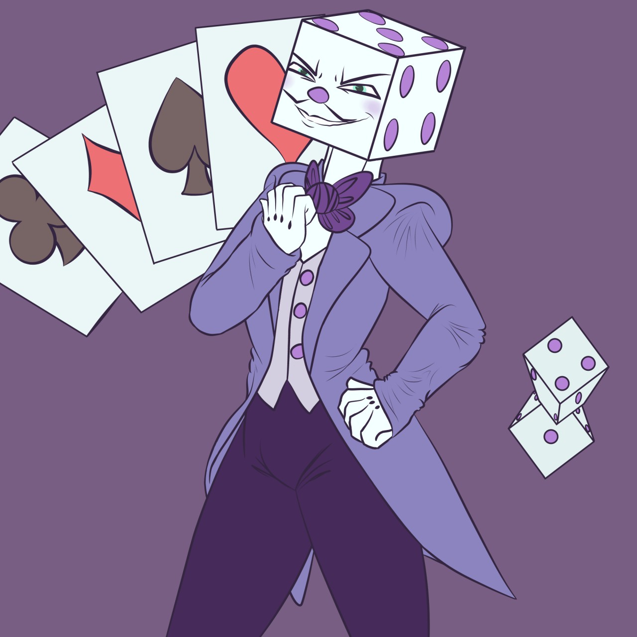 Mr. King Dice Fan Art : r/Cuphead