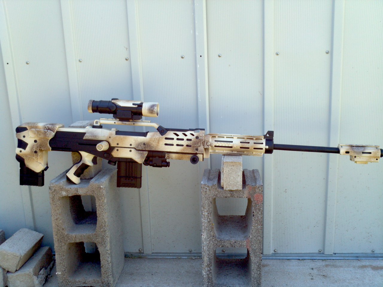 Nerf Longshot CS-6 Tactical Sniper Scope Longstrike Blue w/ Yellow