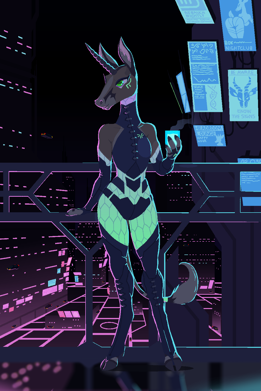 Cyberpunk furry art фото 99