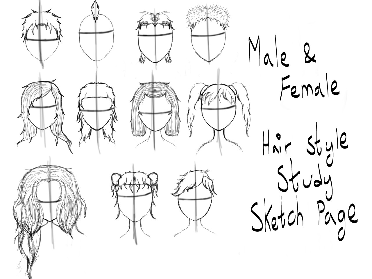 Different hairstyles for u to try. | Drawing tutorial, Drawings, Art  reference