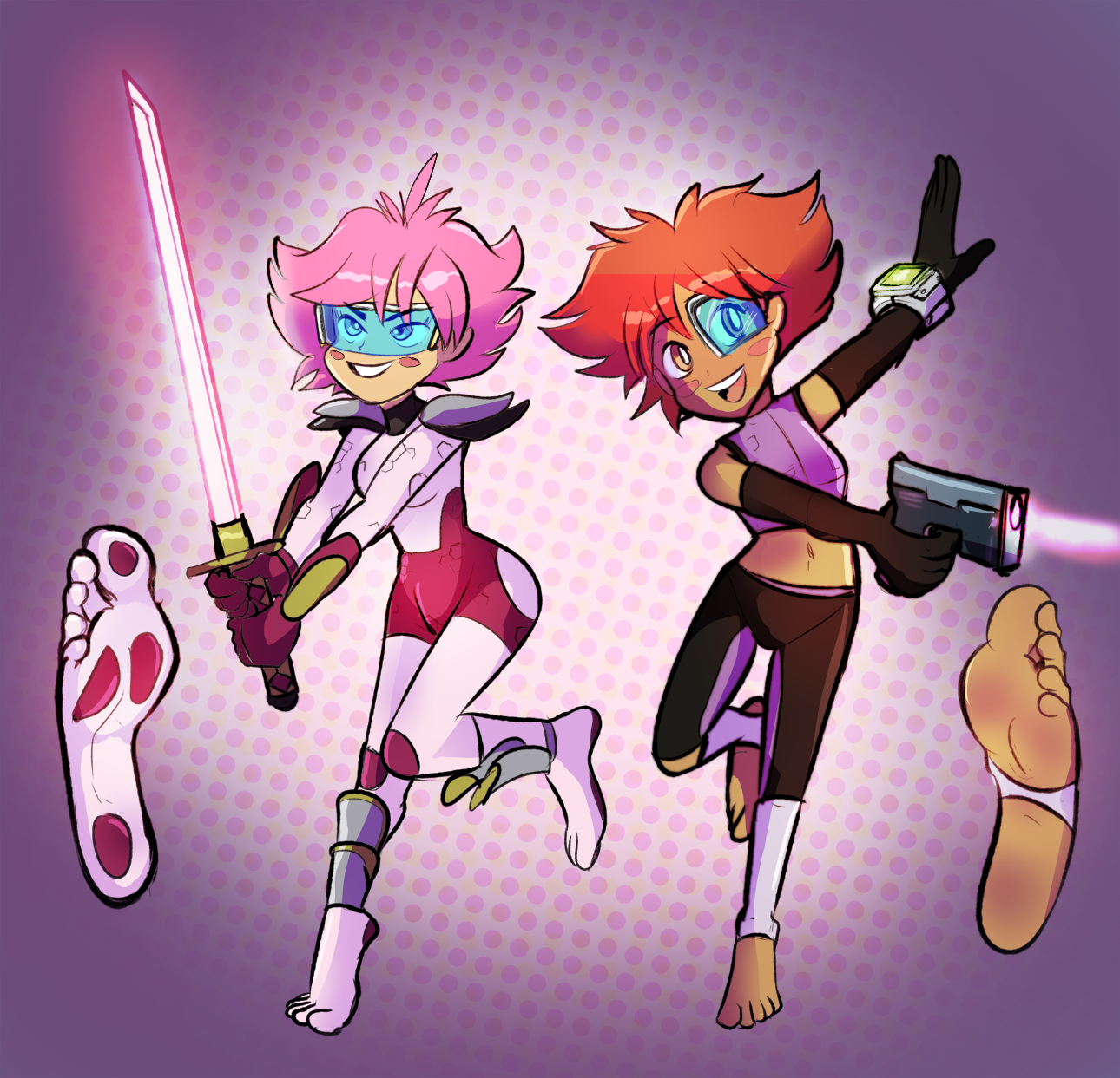 Scifi girls crossover by Phuram -- Fur Affinity [dot] net