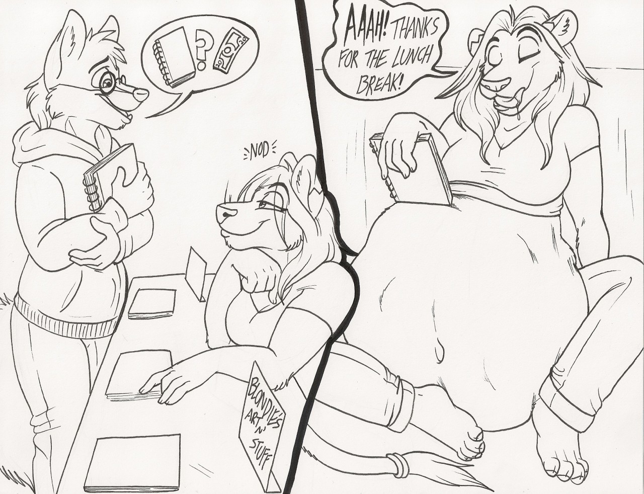 A Filling Commission (by Blondevelvet) by PieMan24601 -- Fur Affinity [dot]  net