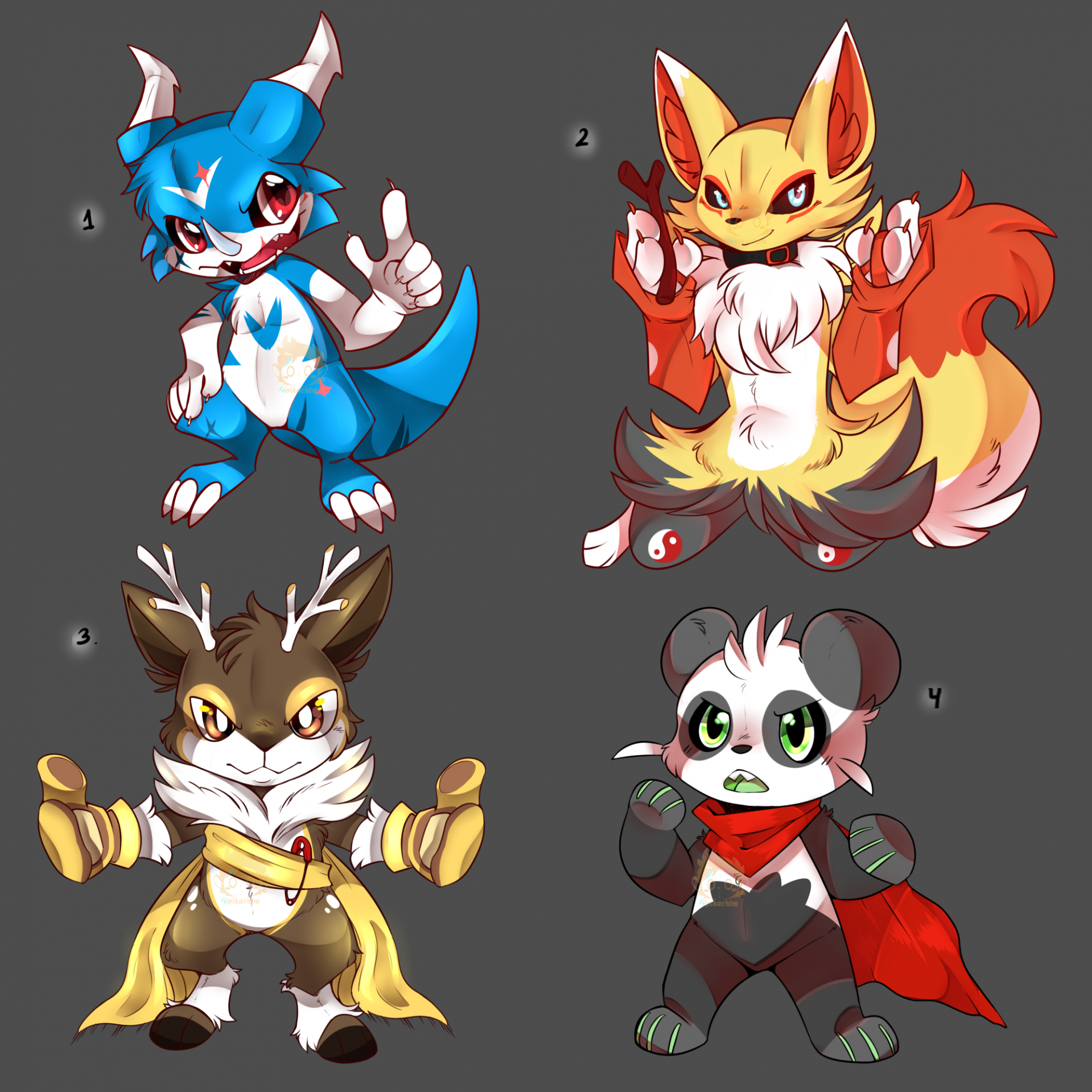 Digimons Batch27: setprice 0/4 OPEN by pikachim -- Fur Affinity