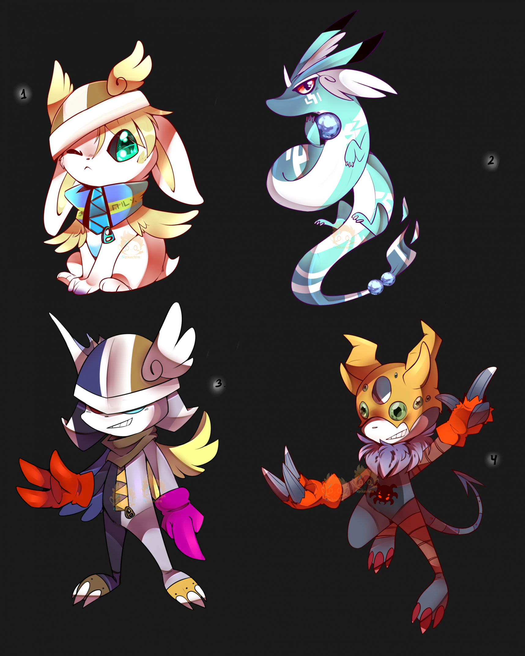 Digimons Batch27: setprice 0/4 OPEN by pikachim -- Fur Affinity