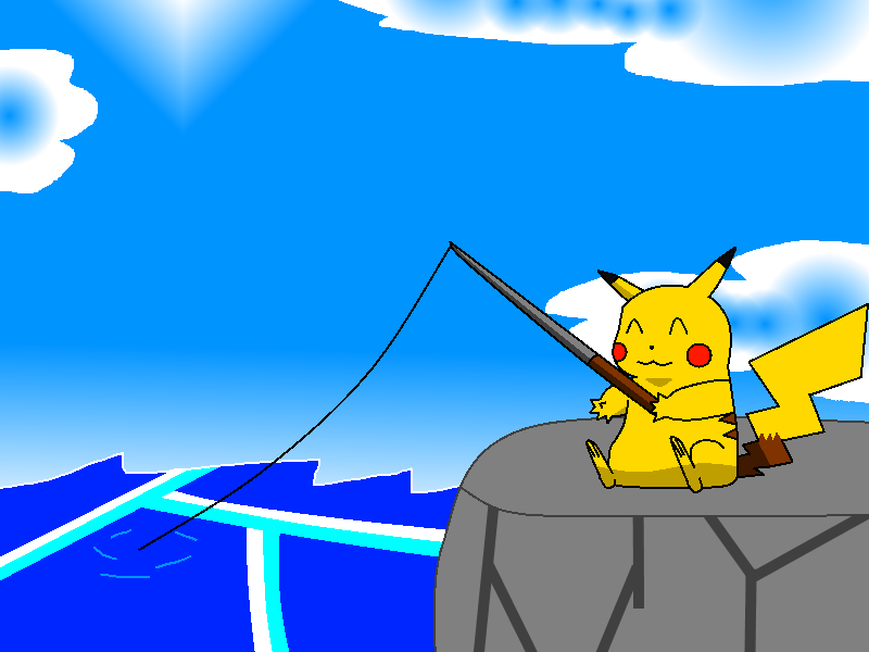 Gone Fishing! by PikachuFan60 -- Fur Affinity [dot] net