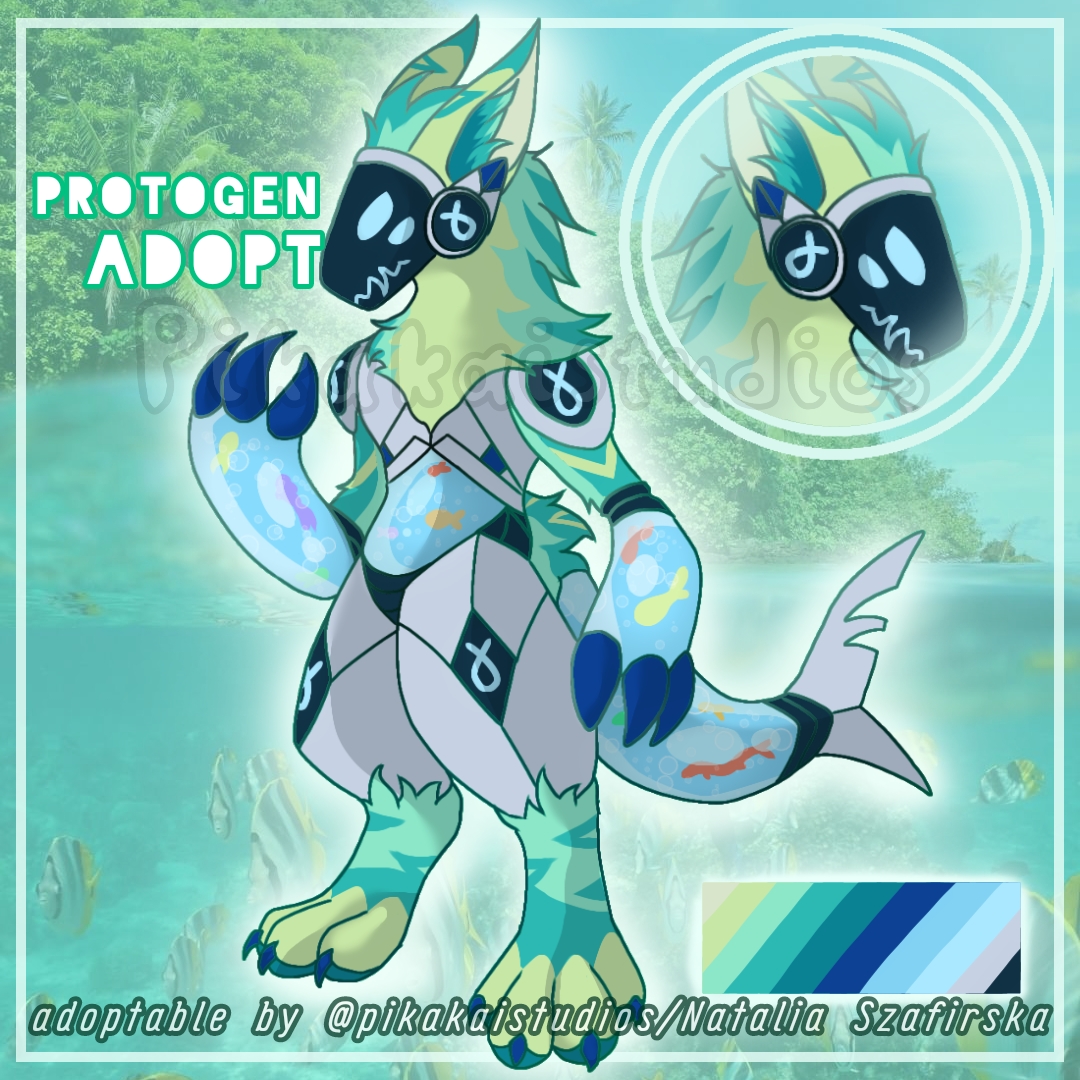 Reef the marine protogen! Mossy/Bea - Illustrations ART street