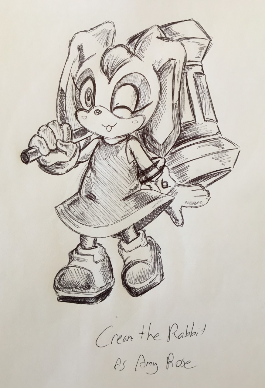 Sonic Series - Cream The Rabbit As Amy Rose by pikapika212 -- Fur Affinity  [dot] net