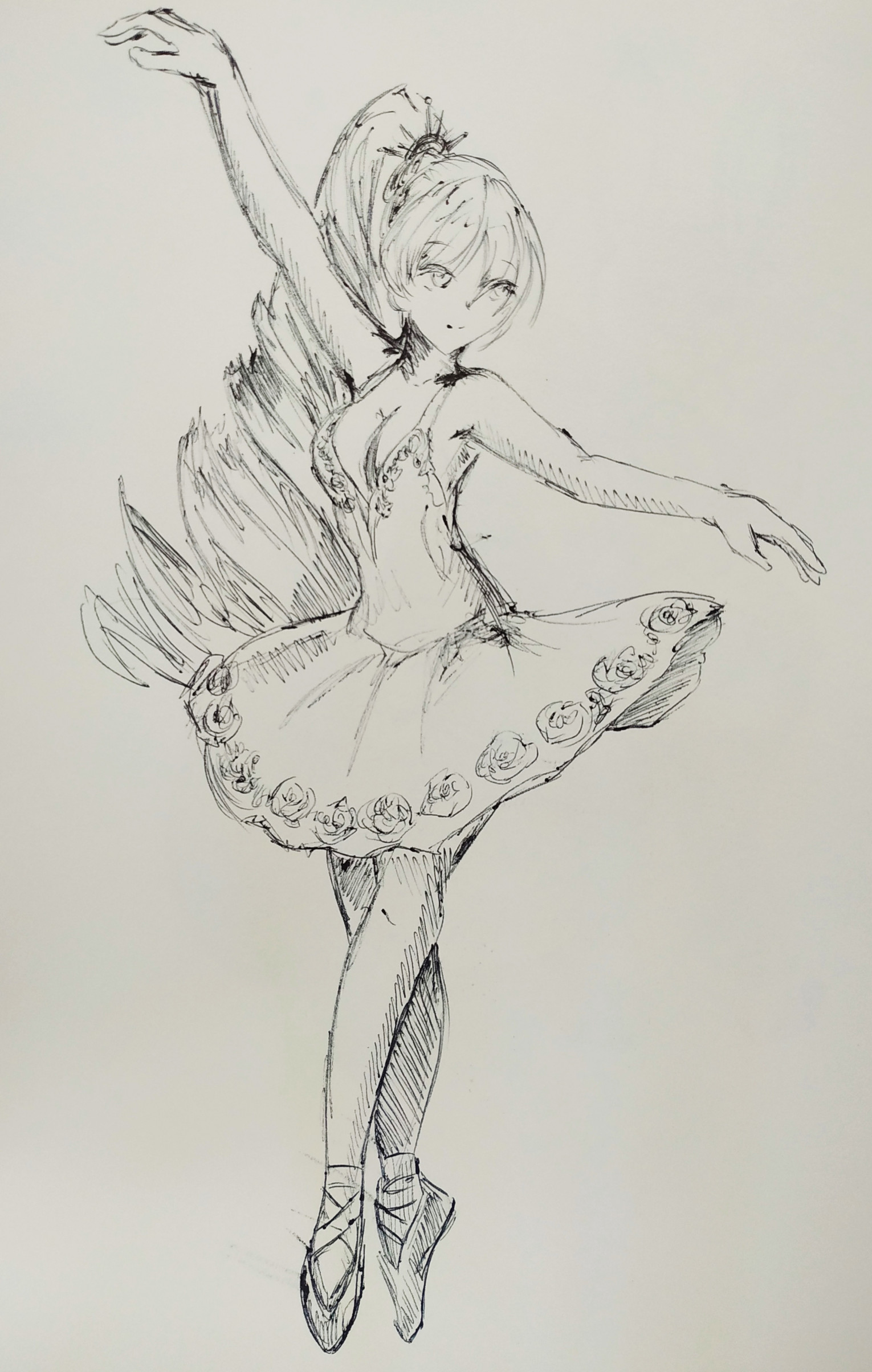 I drew Ayaka as a ballet dancer! : r/Genshin_Impact