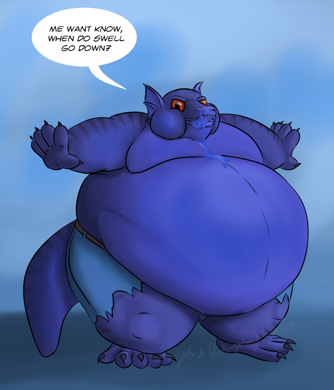 Dragon Blueberry Inflation He did not expect that. Did he? ===========, Blueberry