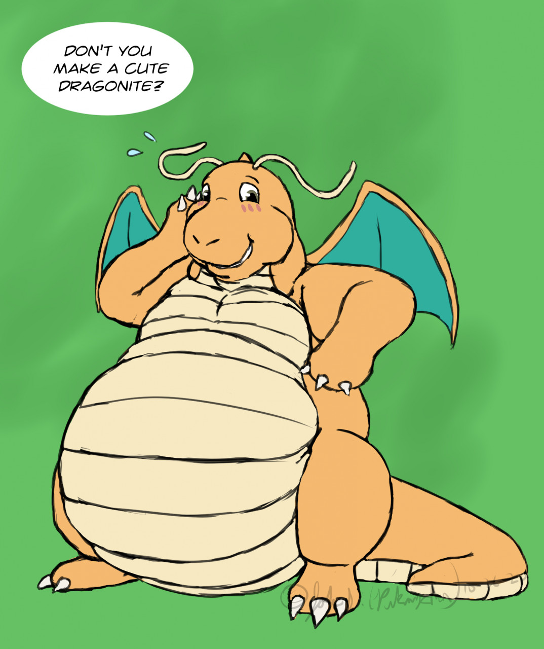 Chubby Dragonite by pikminpedia -- Fur Affinity net