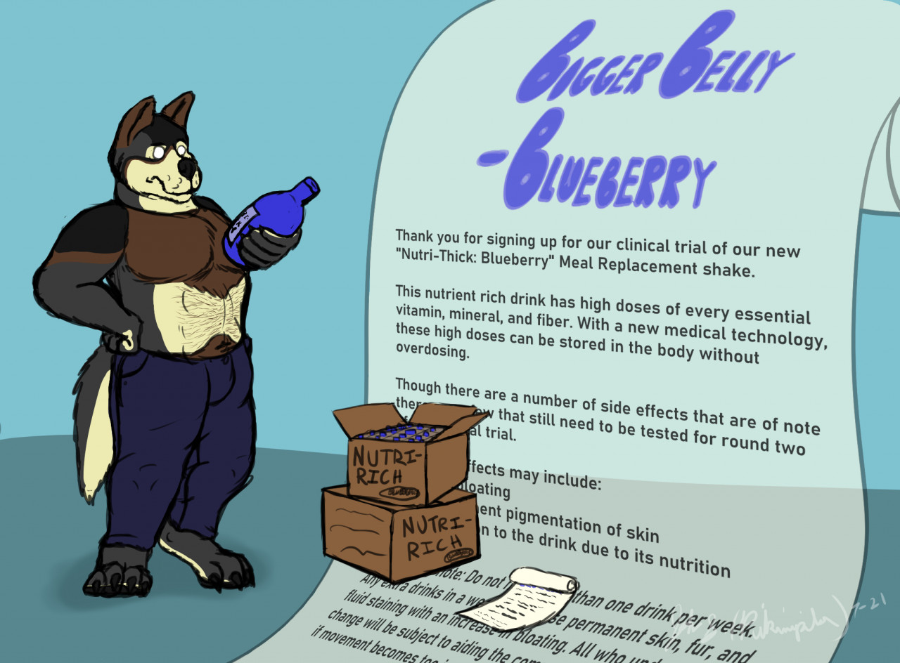 Bigger Belly Project -- Blueberry [1/6] by pikminpedia -- Fur Affinity  [dot] net