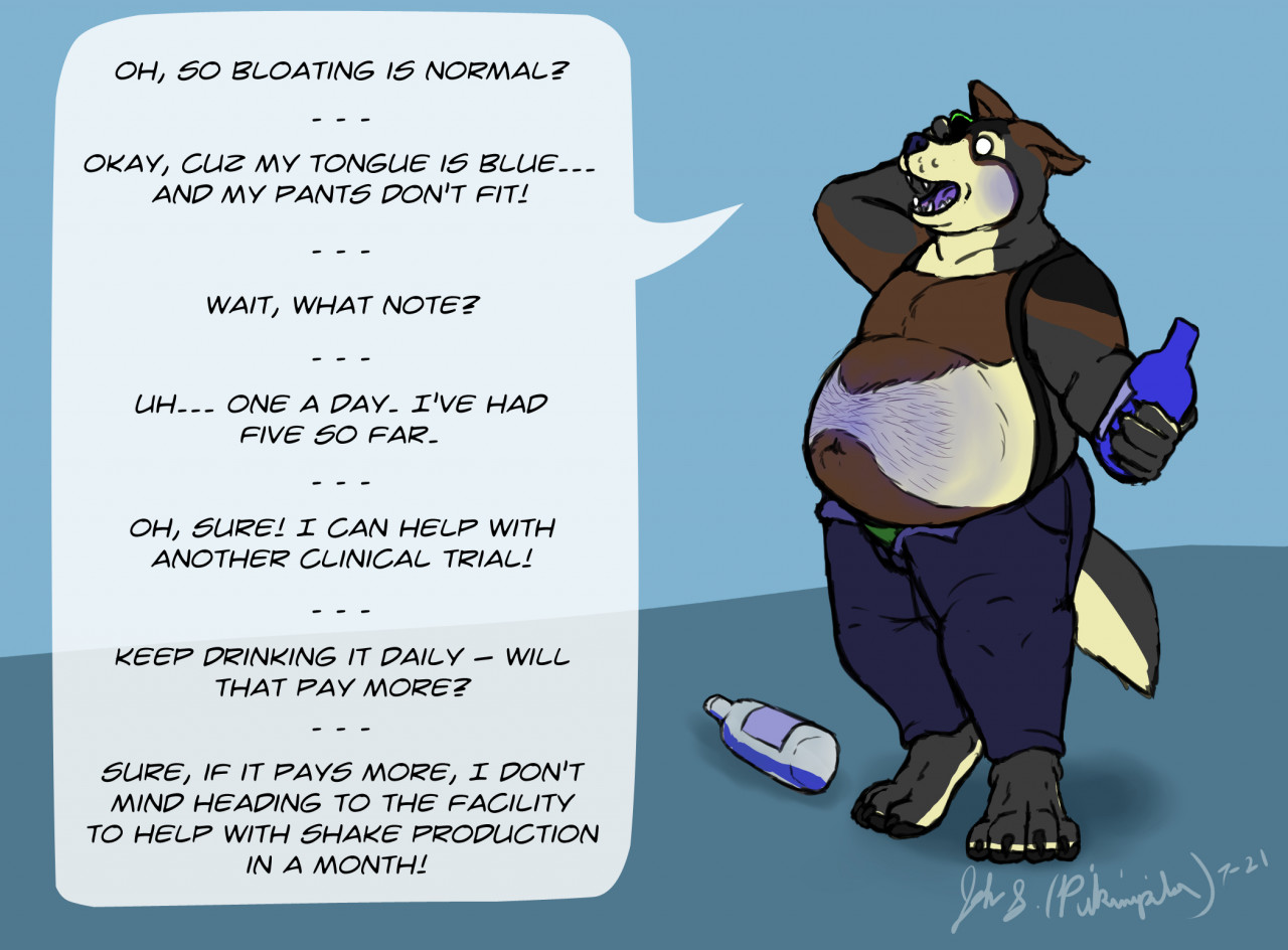 Bigger Belly Project -- Blueberry [2/6] by pikminpedia -- Fur Affinity  [dot] net