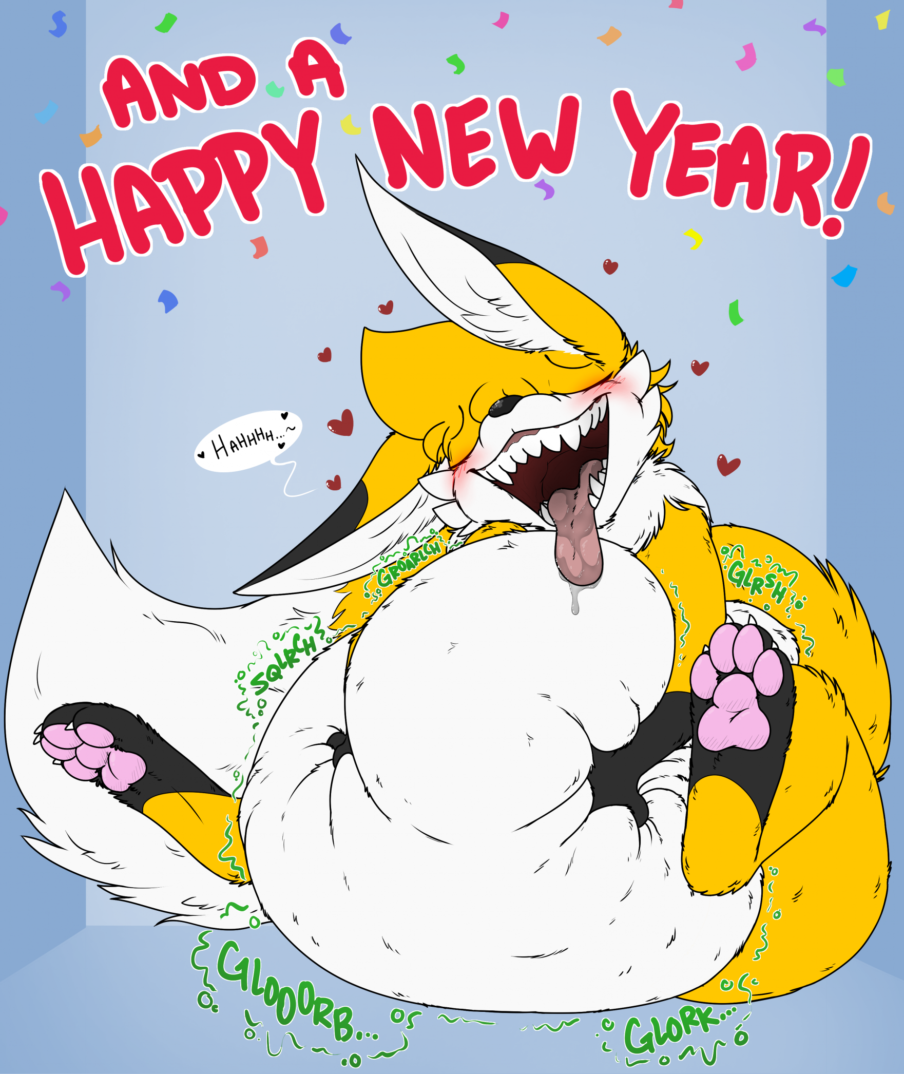 Happy New Year from Jenny the Robot! by FaunaFox1 -- Fur Affinity