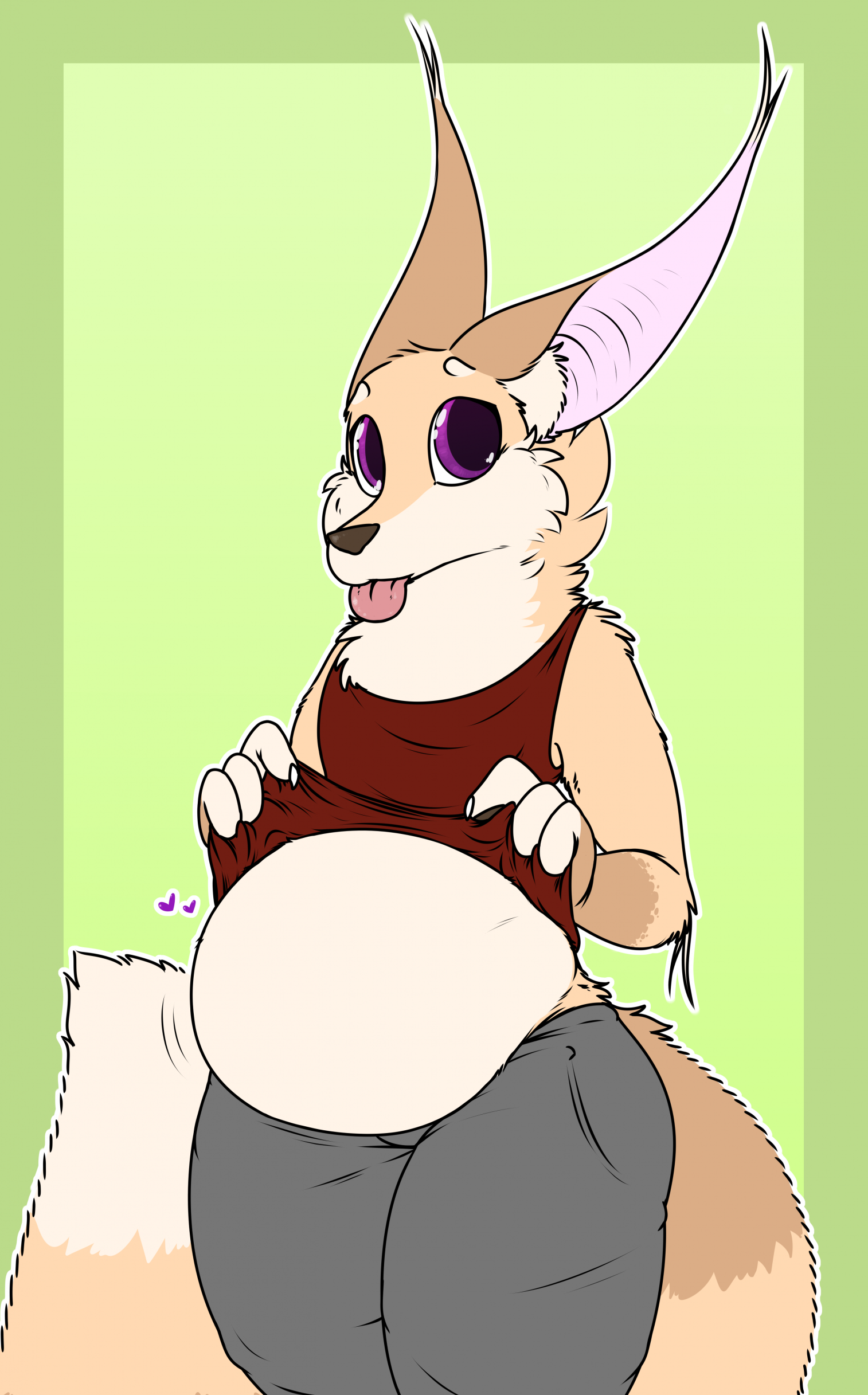 A Little Tummy by pingthehungryfox -- Fur Affinity [dot] net