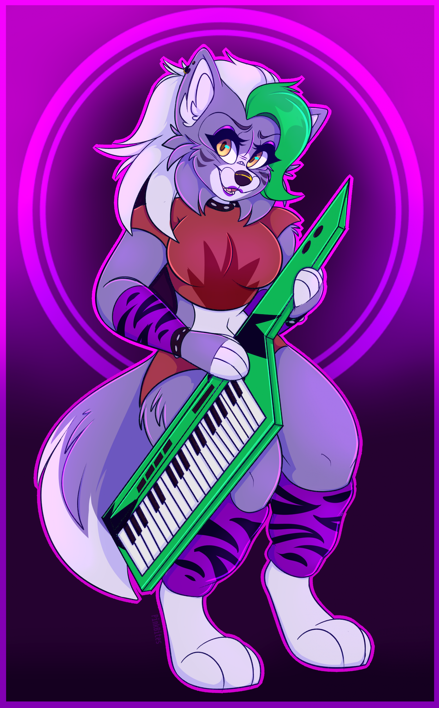 Roxanne wolf Fnaf [Fan art] by PinkBites -- Fur Affinity [dot] net