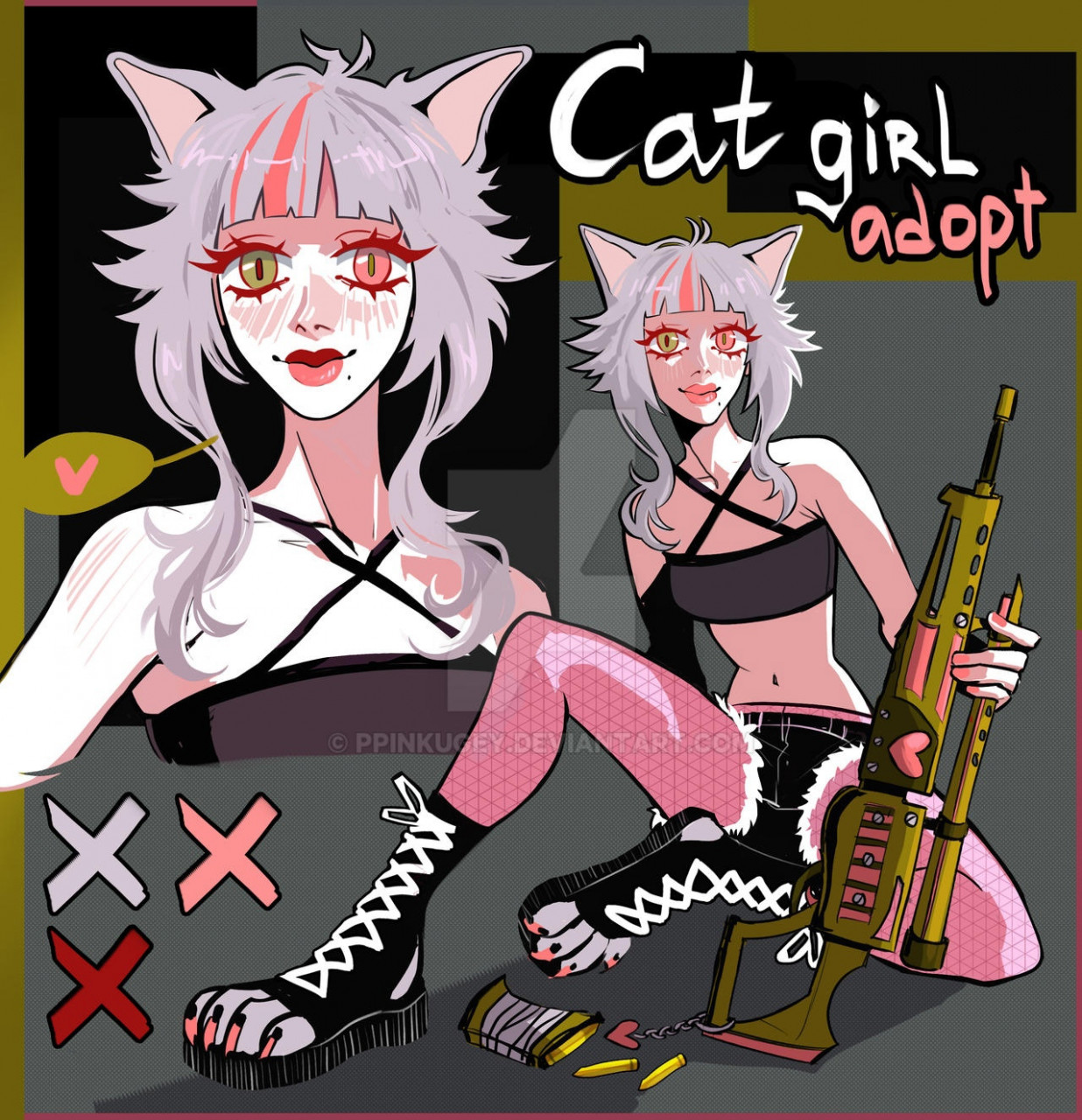 Real talk, would you adopt a cat girl??🖤 . . . #catgirl #egirl