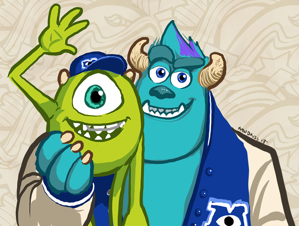 Monsters University Draw Something Ad By Pinkuh Fur Affinity Dot Net
