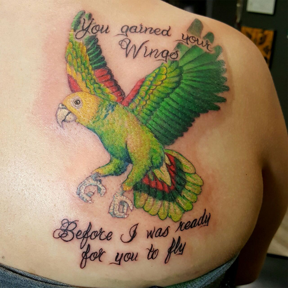 Cockatiel Tattoo - TattMania | Parrot tattoo, Simple bird tattoo, Small  tattoos