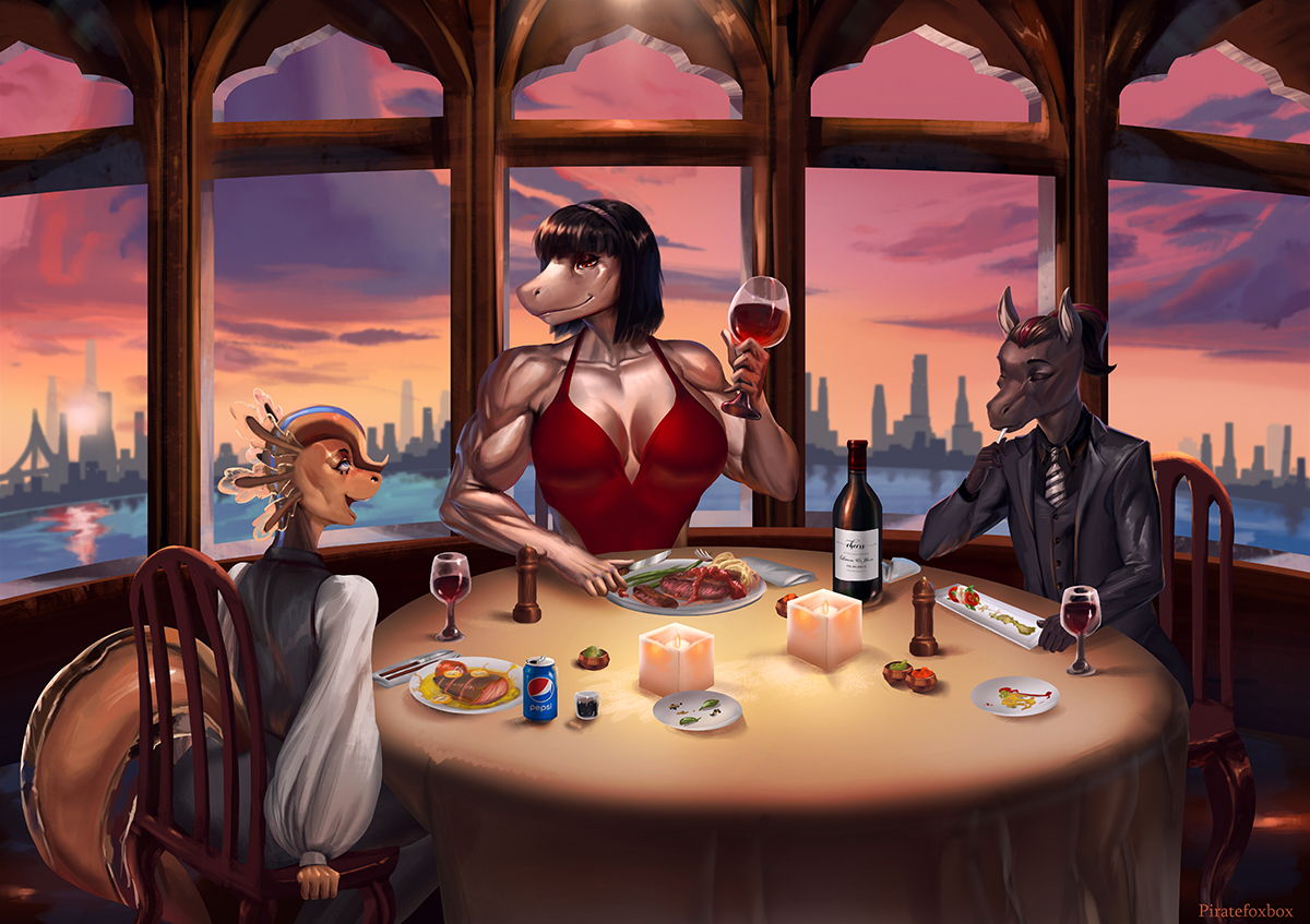 Commission] - Neon_Shadow by piratefoxbox -- Fur Affinity [dot] net