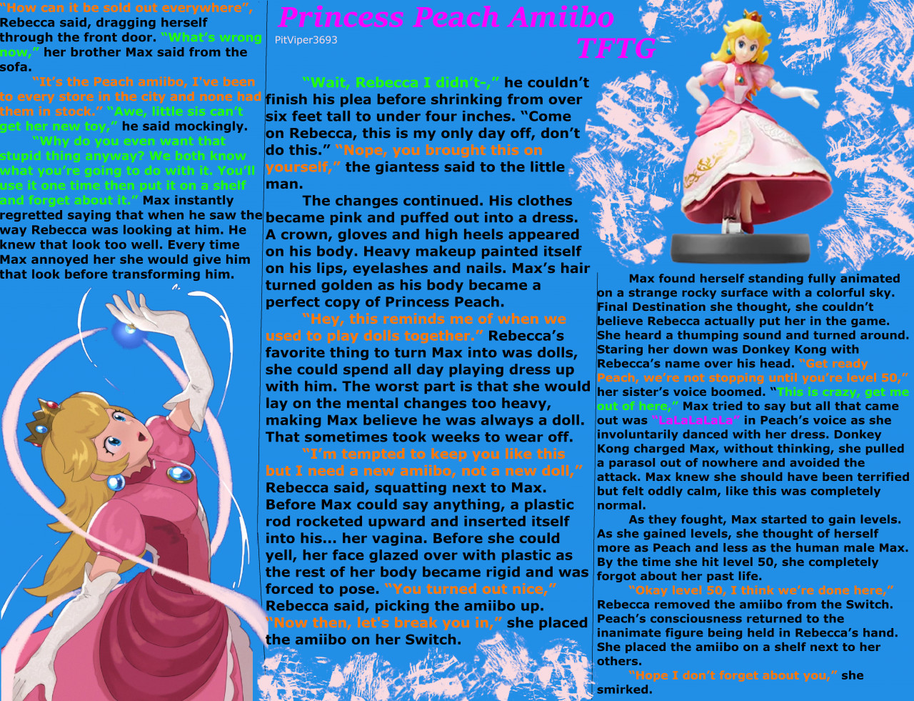 Peach Amiibo TFTG by pitviper2 -- Fur Affinity [dot] net