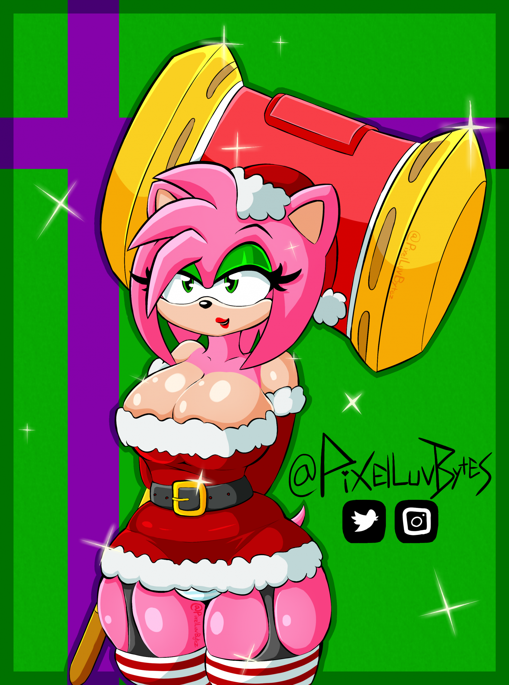 Amy rose belly button