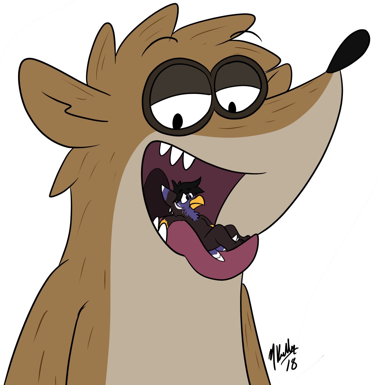 lol rigby vore by pixelthegryphon -- Fur Affinity [dot] net