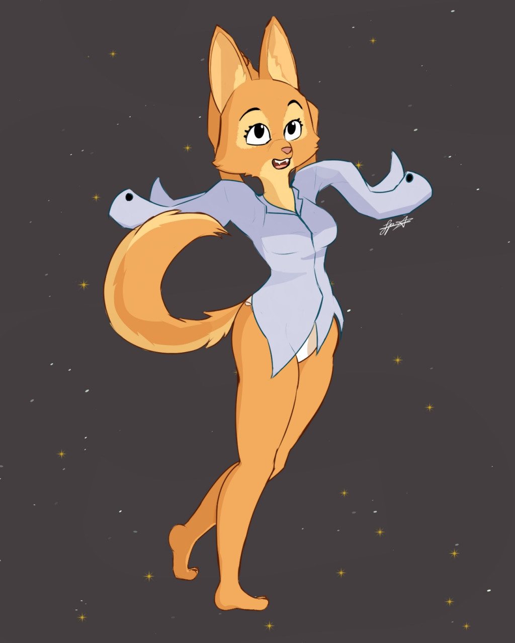 Diane Foxington dressing down by Pixyfox23 -- Fur Affinity [dot] net