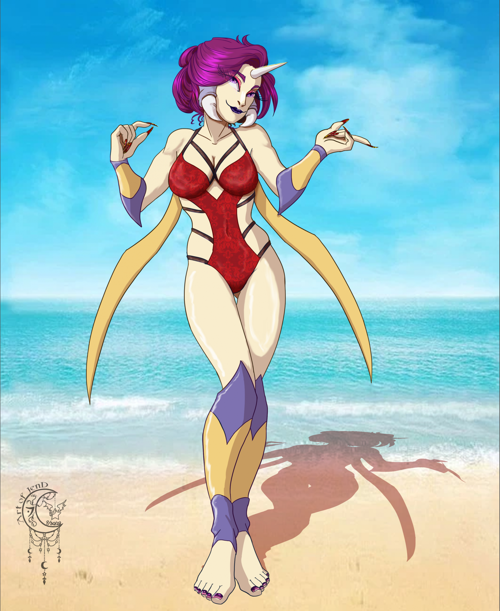 Com by JenD) PKHT: Ariados, Beach Fun by pkhtjim -- Fur Affinity [dot] net