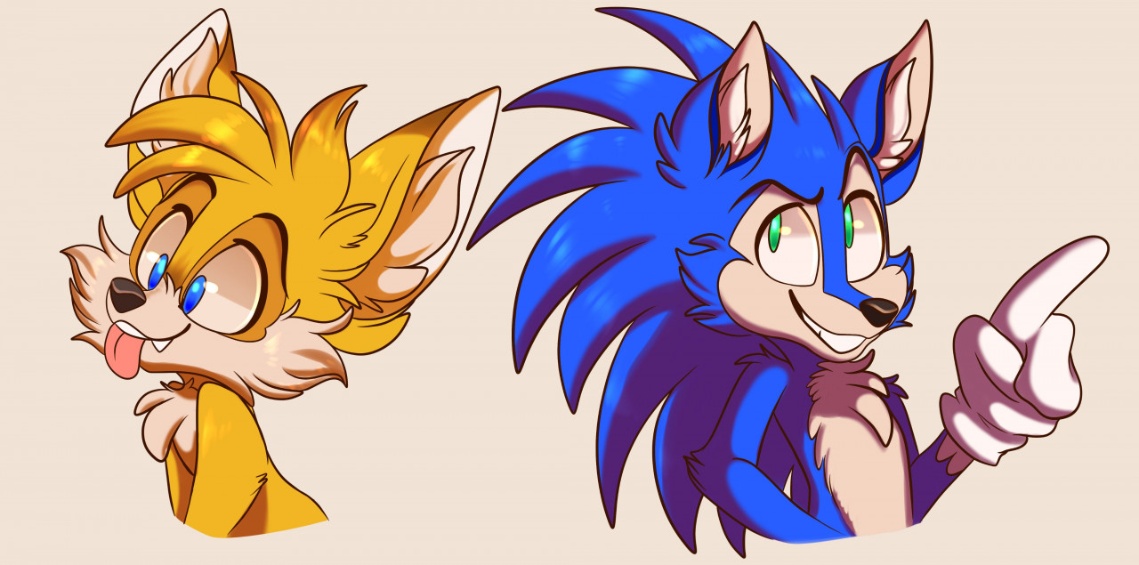 Tails and Sonic by PlagueDogs123 -- Fur Affinity [dot] net