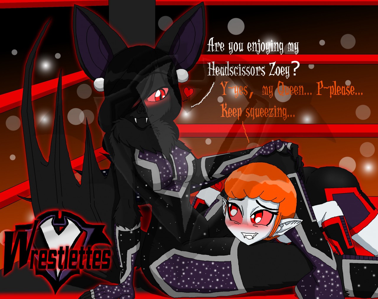 Wrestlettes - Royal Headscissors by PlayboyVampire -- Fur Affinity [dot] net