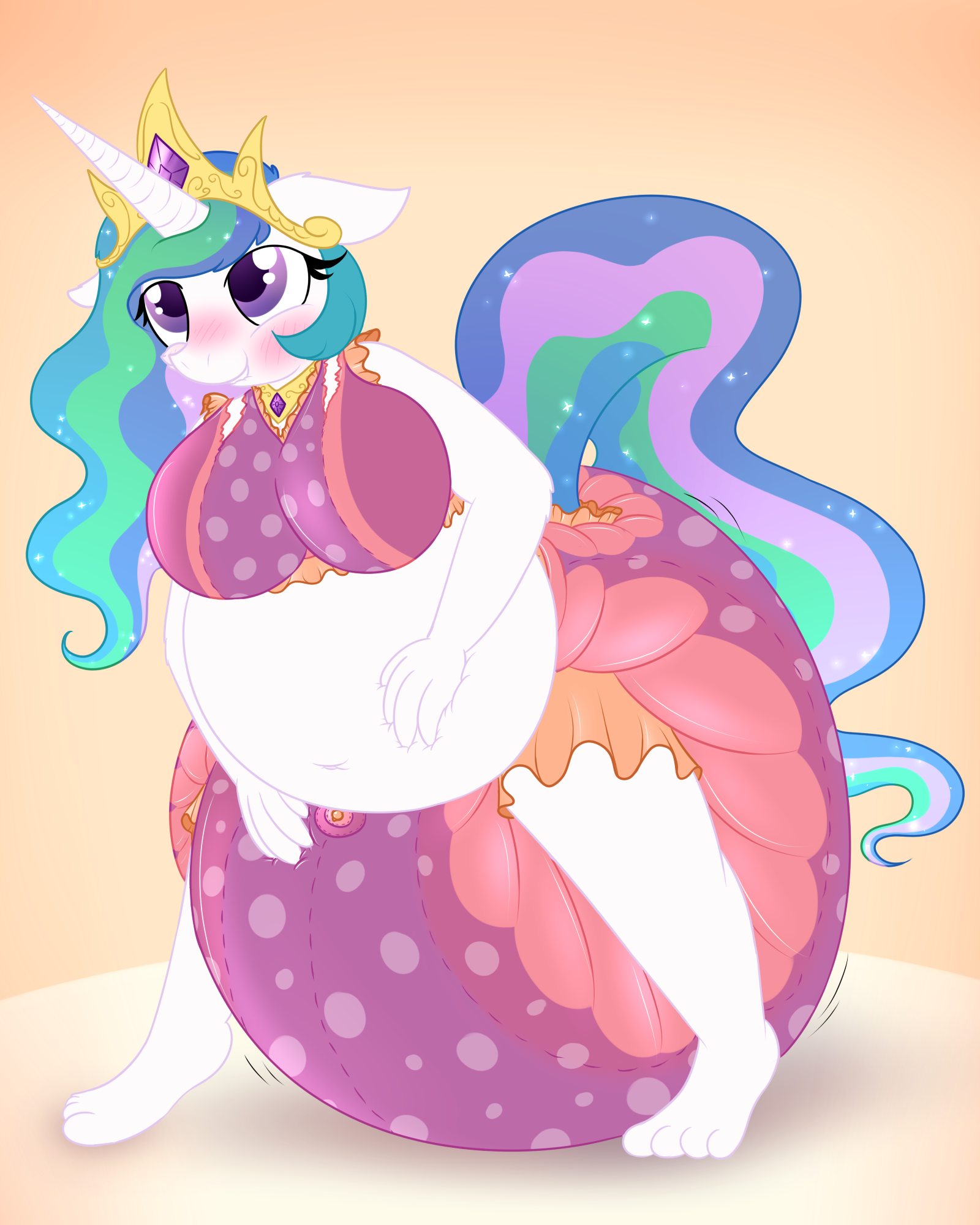 Farting princesses. Селестия инфлатион. Princess Celestia fat. Princess Celestia inflation. MLP Celestia belly.