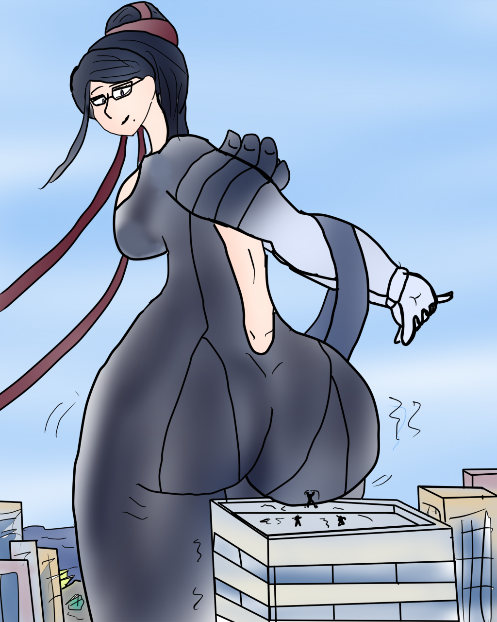 Bayonetta Giant Ass by Plushez -- Fur Affinity [dot] net