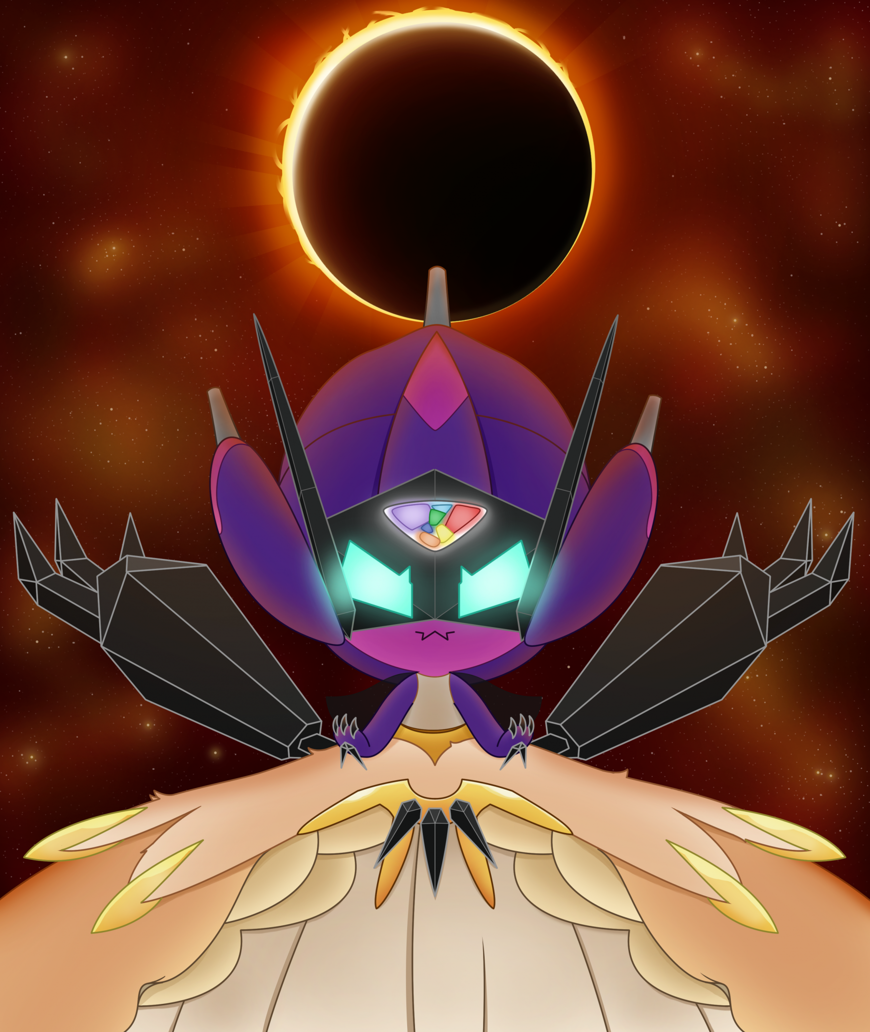 Solgaleo and Dusk Mane Necrozma by nath2897 on DeviantArt