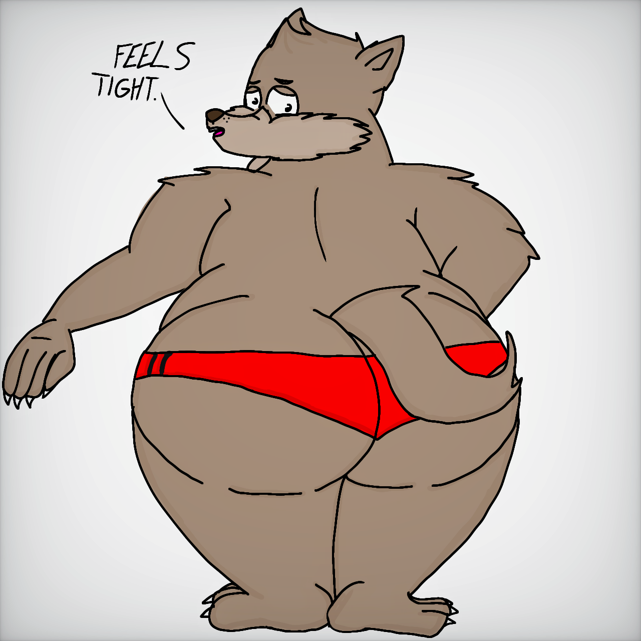 Big wolf boi in a speedo by Polarberry -- Fur Affinity [dot] net