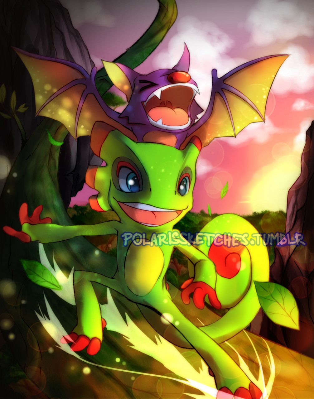 Yooka Laylee by PolarisSketches Fur Affinity [dot] net