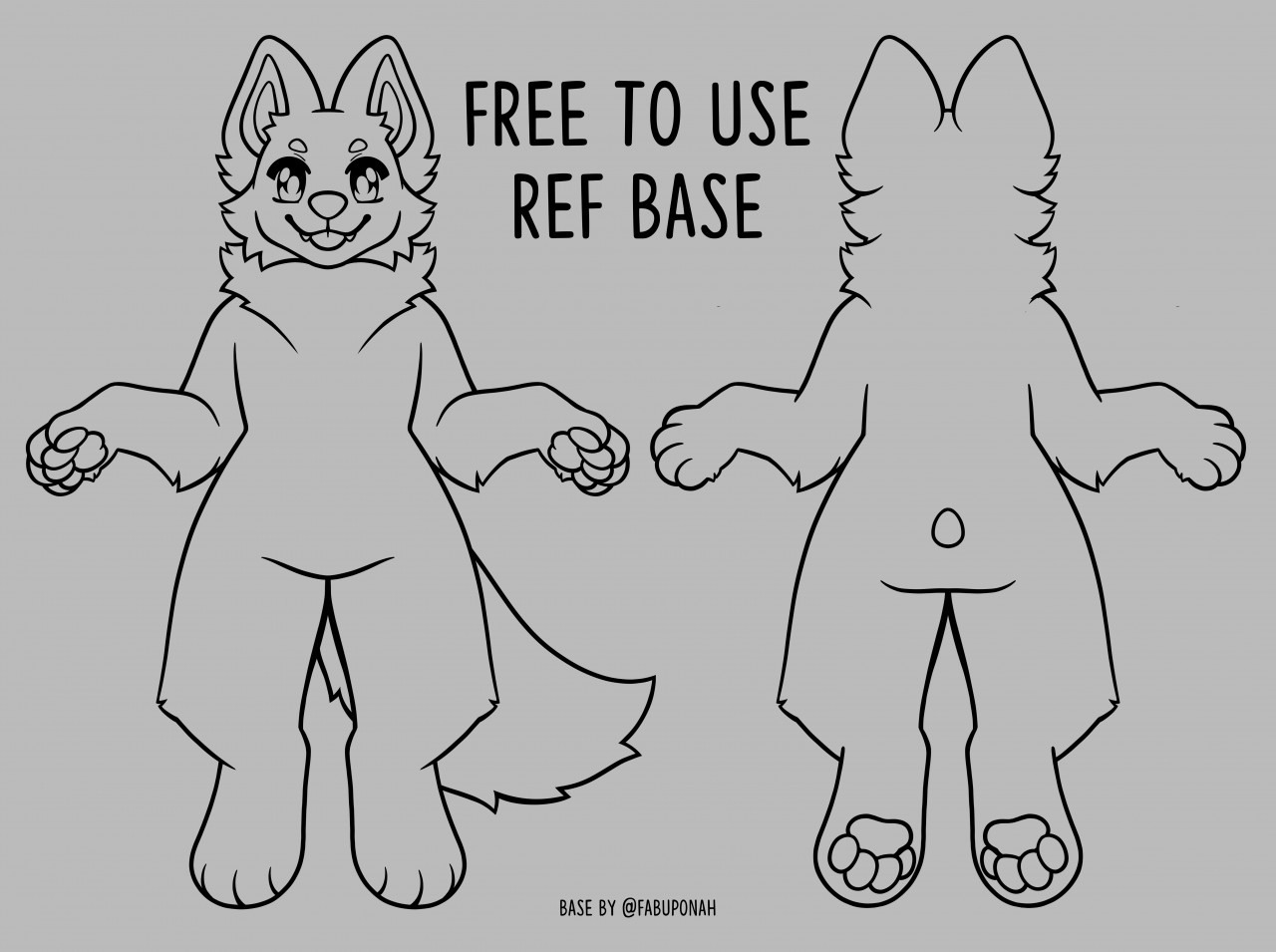 pix Ref Sheet F2U Furry Base f2u furry cat base.