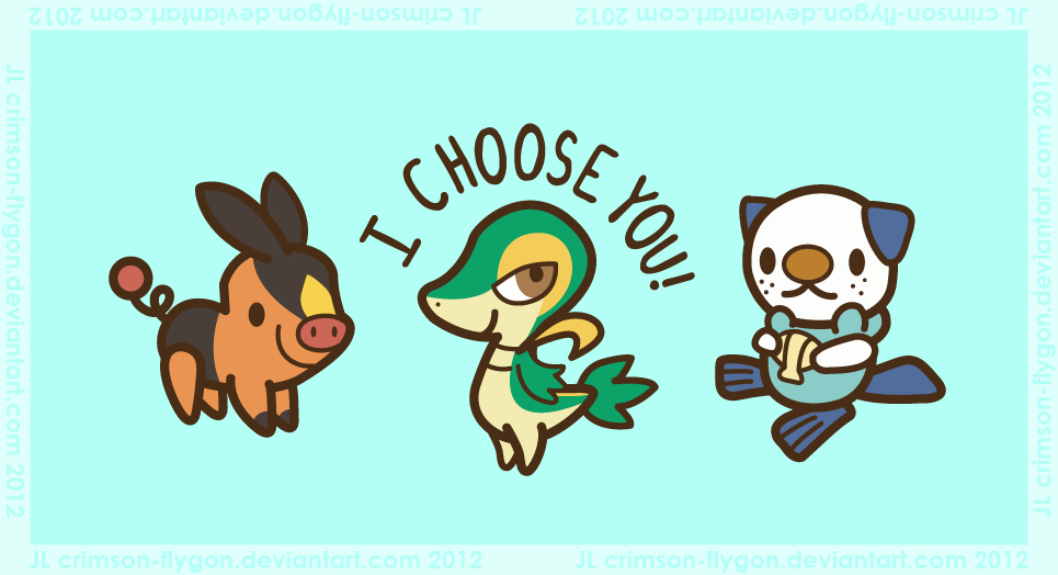 Pokémon on X: The cutest Unova starters! 😍 Loving your creativity,  Trainers! Keep the redraws coming! / X