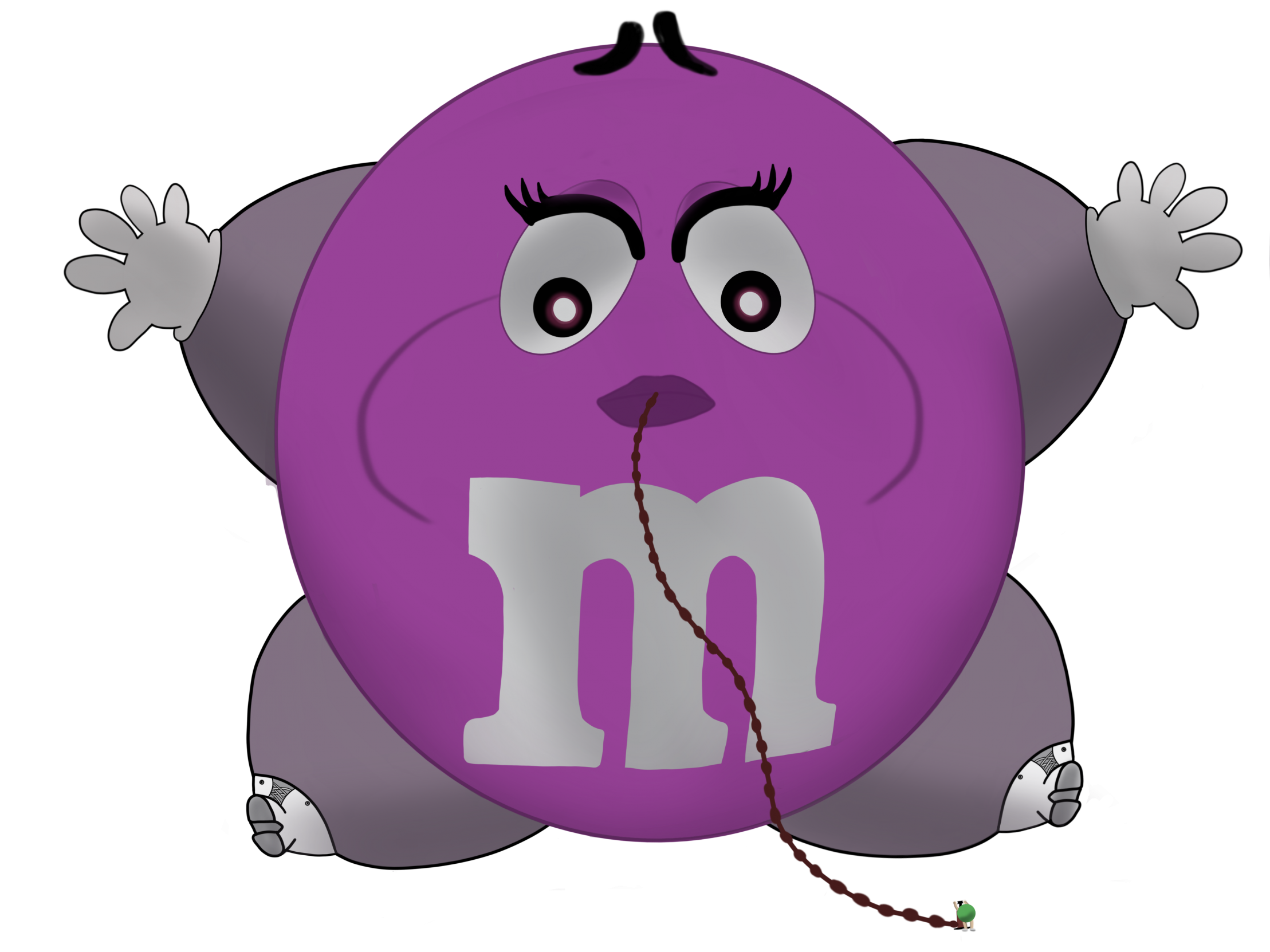 m&m purple