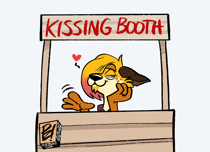 Kissing Booth/Biting Booth by HowardTheUnclean -- Fur Affinity [dot] net
