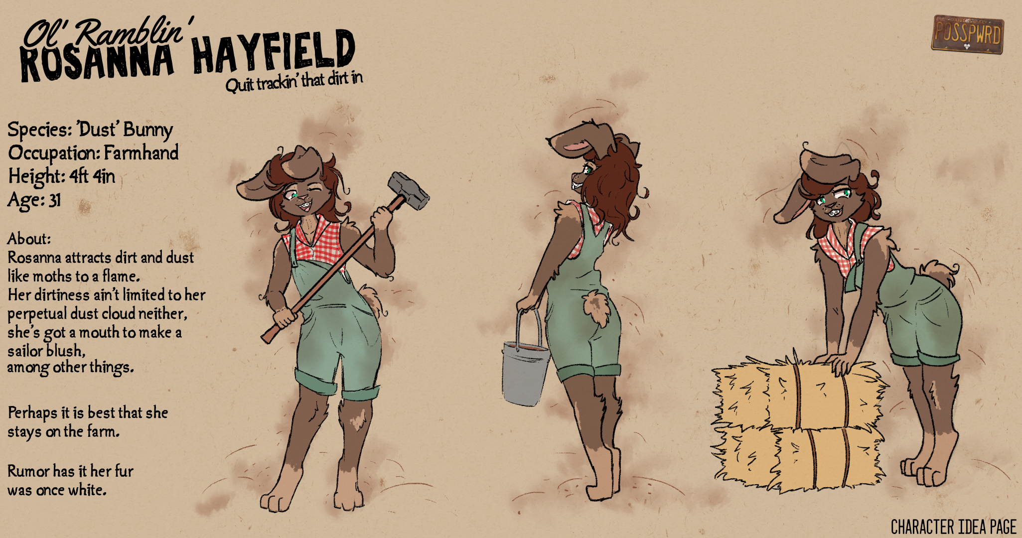 Rosanna Hayfield (character idea page)