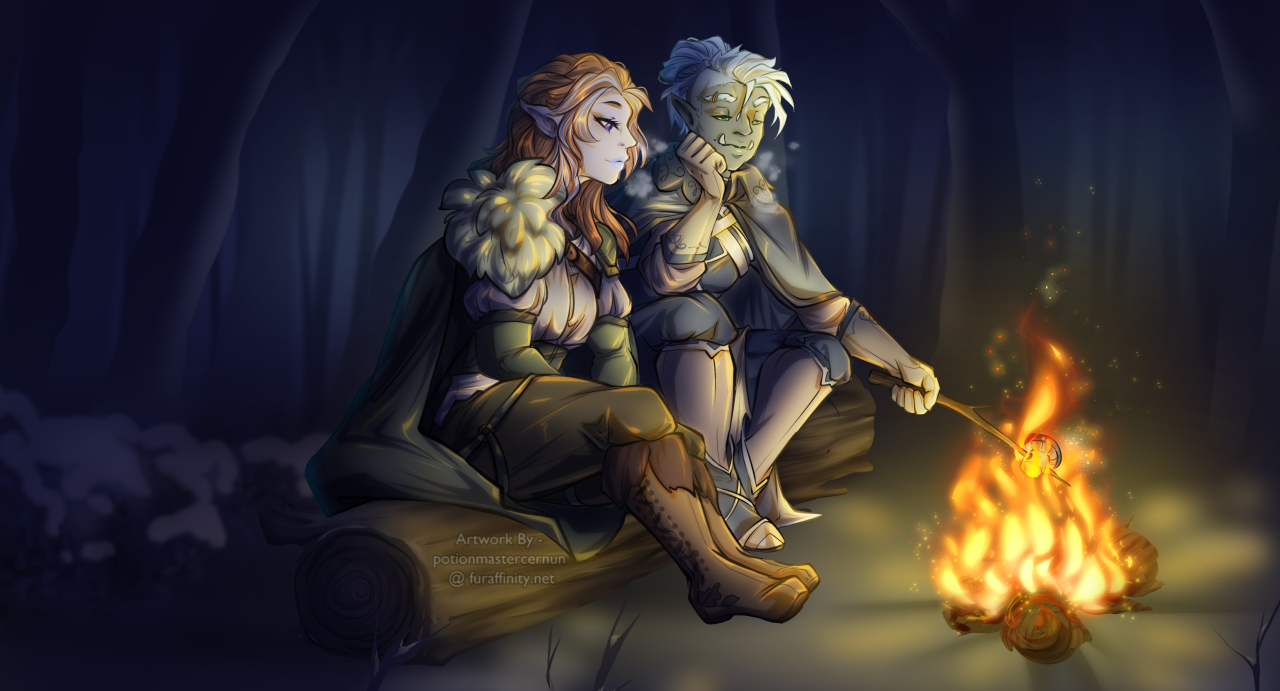 Campfire Friends By PotionMasterCernun -- Fur Affinity [Dot] Net