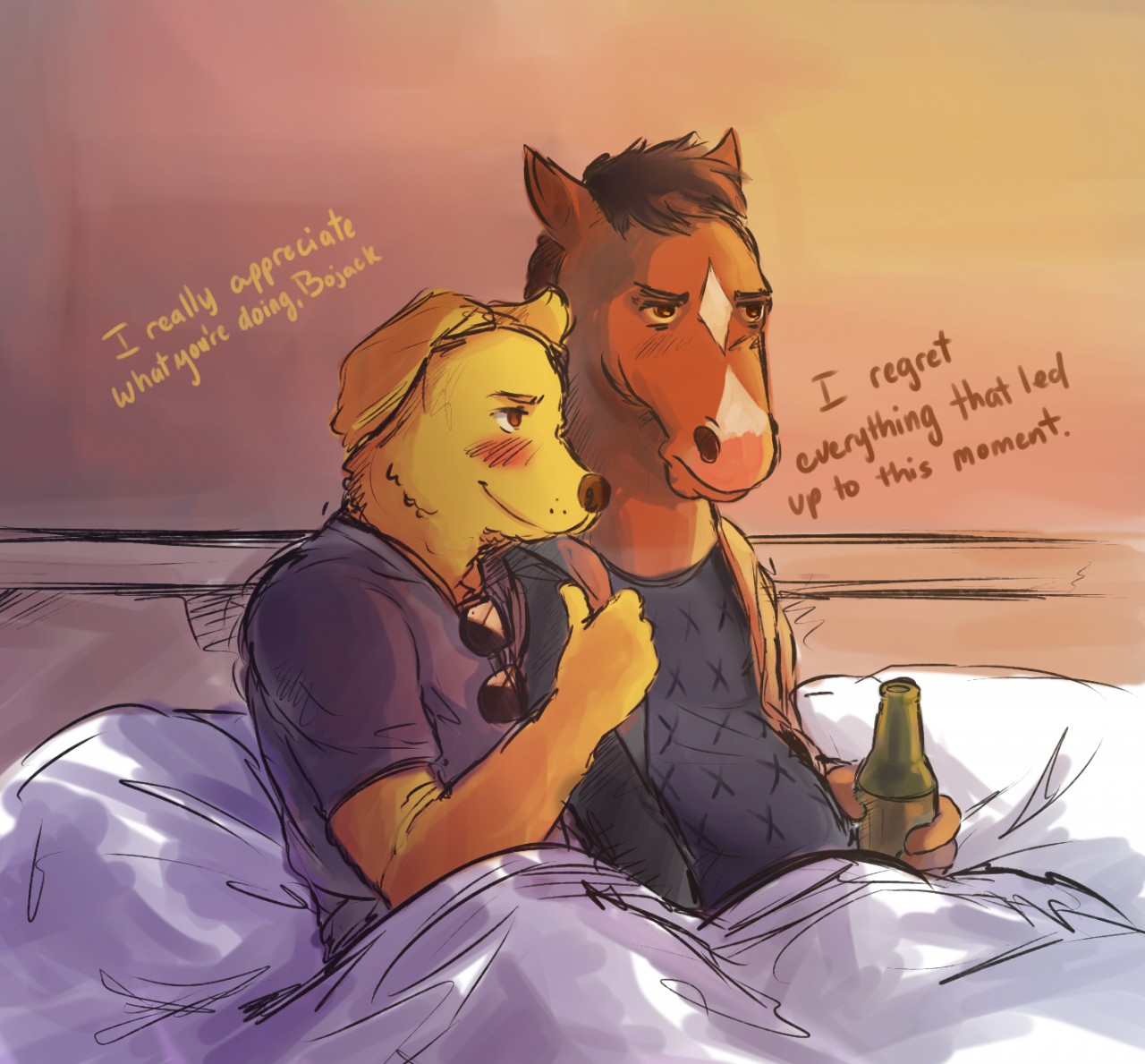 Bojack horseman x mr peanutbutter