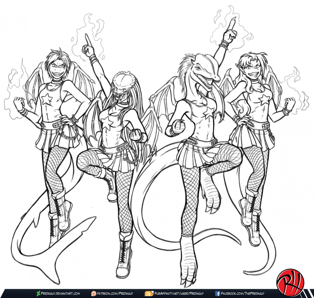 Demon hipster chicks