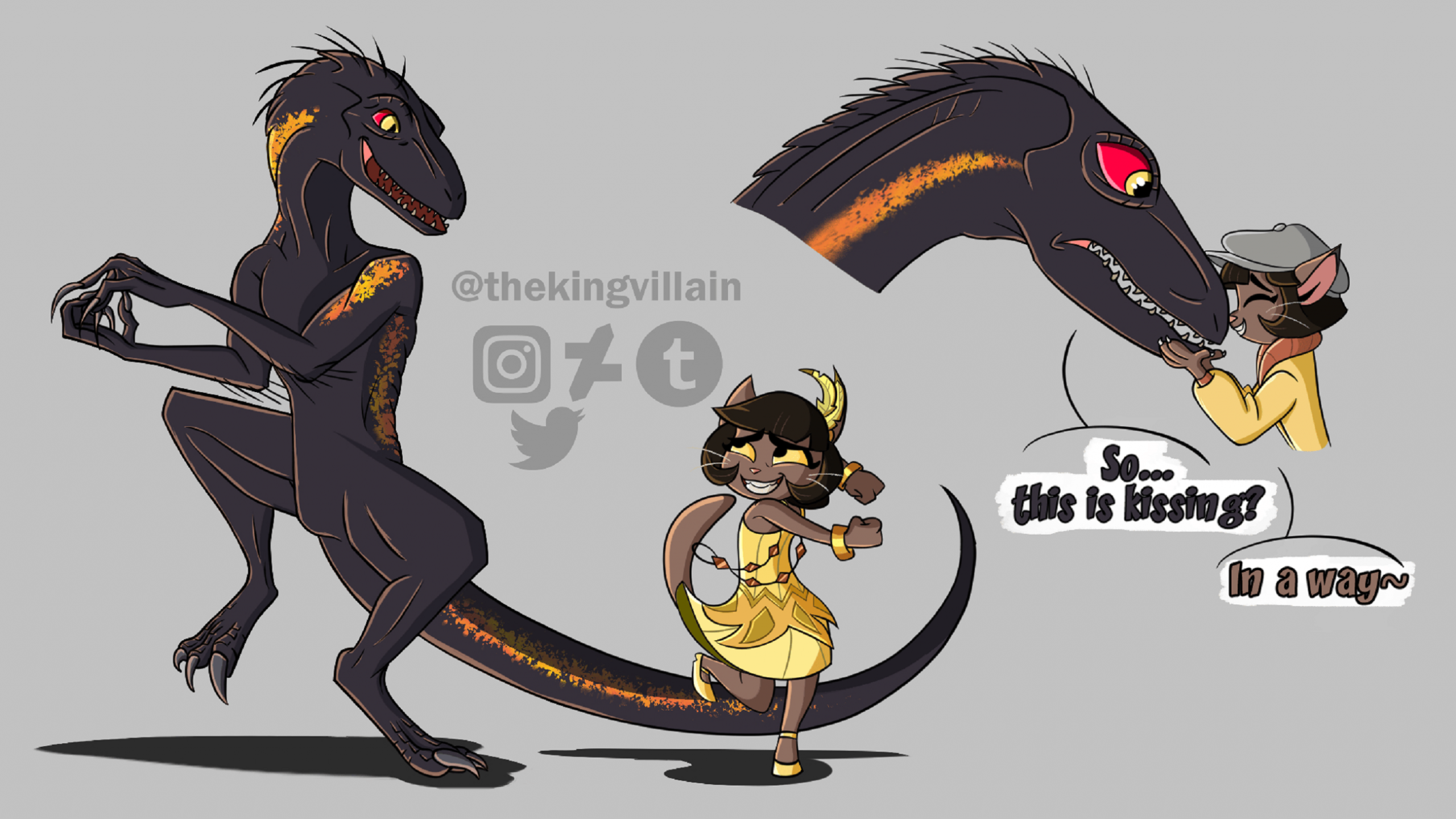 Ivy Pepper x Indy the Indoraptor (COMM by Thekingvillain) by Predaking2000  -- Fur Affinity [dot] net