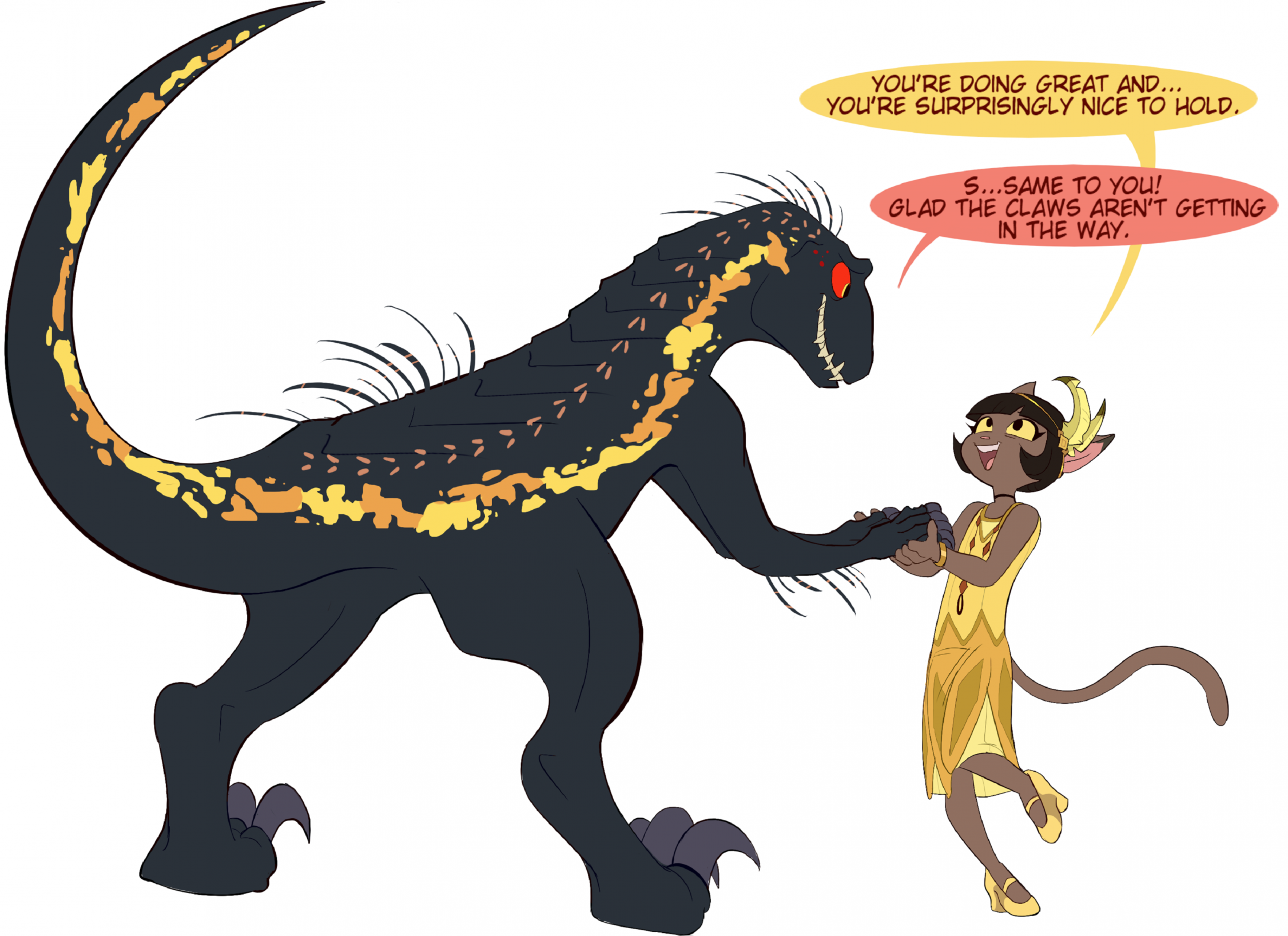 Dance with the Dino (COMM by MikkyBe) by Predaking2000 -- Fur Affinity  [dot] net