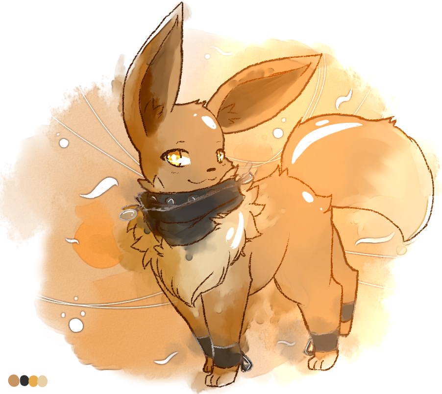 Solar the Shiny Eevee(OC Ref) by Gassyfatbear17 -- Fur Affinity