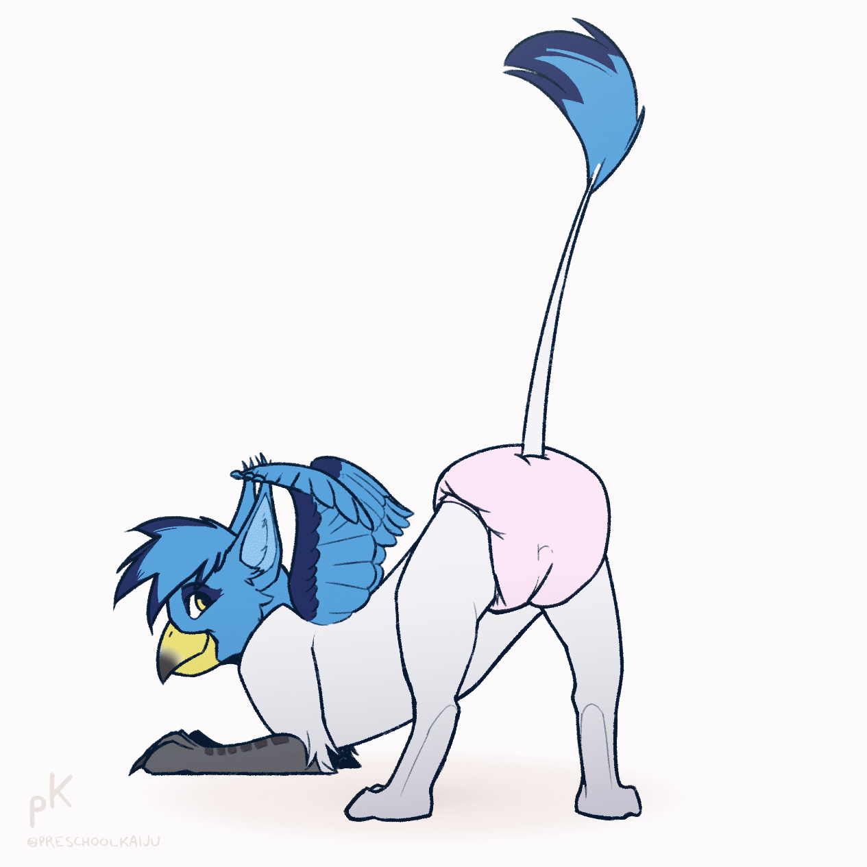 Cartoon Animal Butt And Paws Panties - GEEKYGET