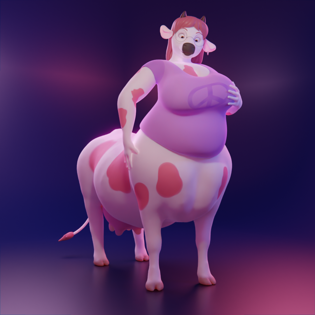 Little pink cow by Hanna-Otter on DeviantArt
